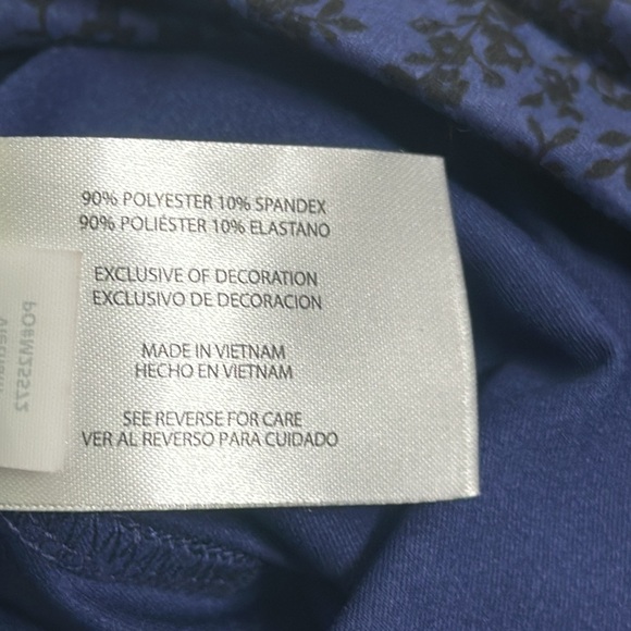 Eddie Bauer Kacey skirt size large black blue floral new - Picture 8 of 9